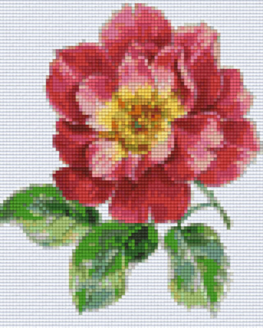 Rose Four [4] Baseplate PixelHobby Mini-mosaic Art Kit image 0